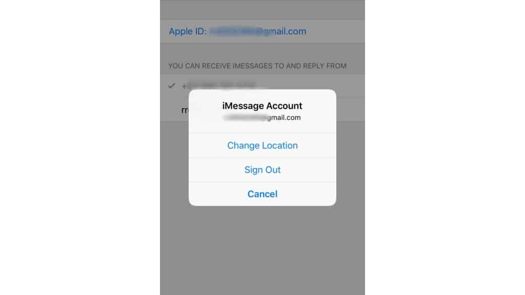 sign out imessage - TheCellGuide