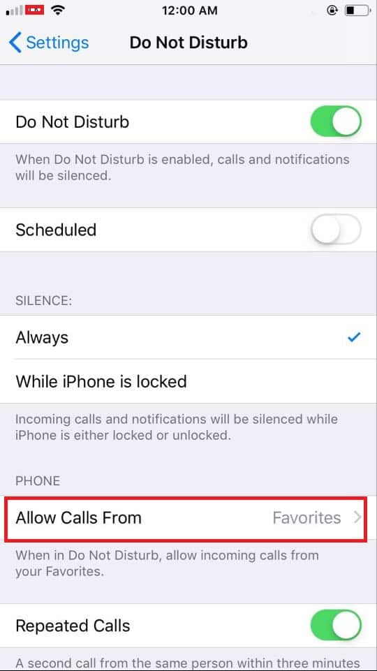 how do i not allow no caller id calls