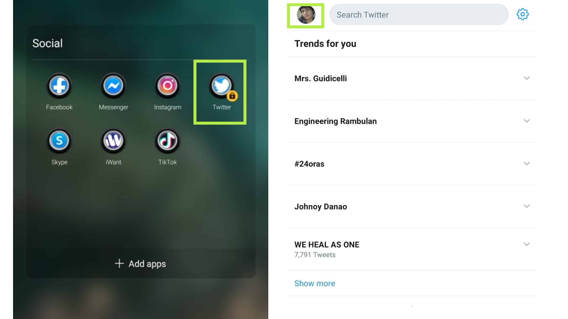 delete twitter access profile - TheCellGuide