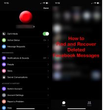 how to find and recover deleted facebook messages