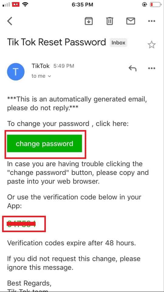 tiktok password examples