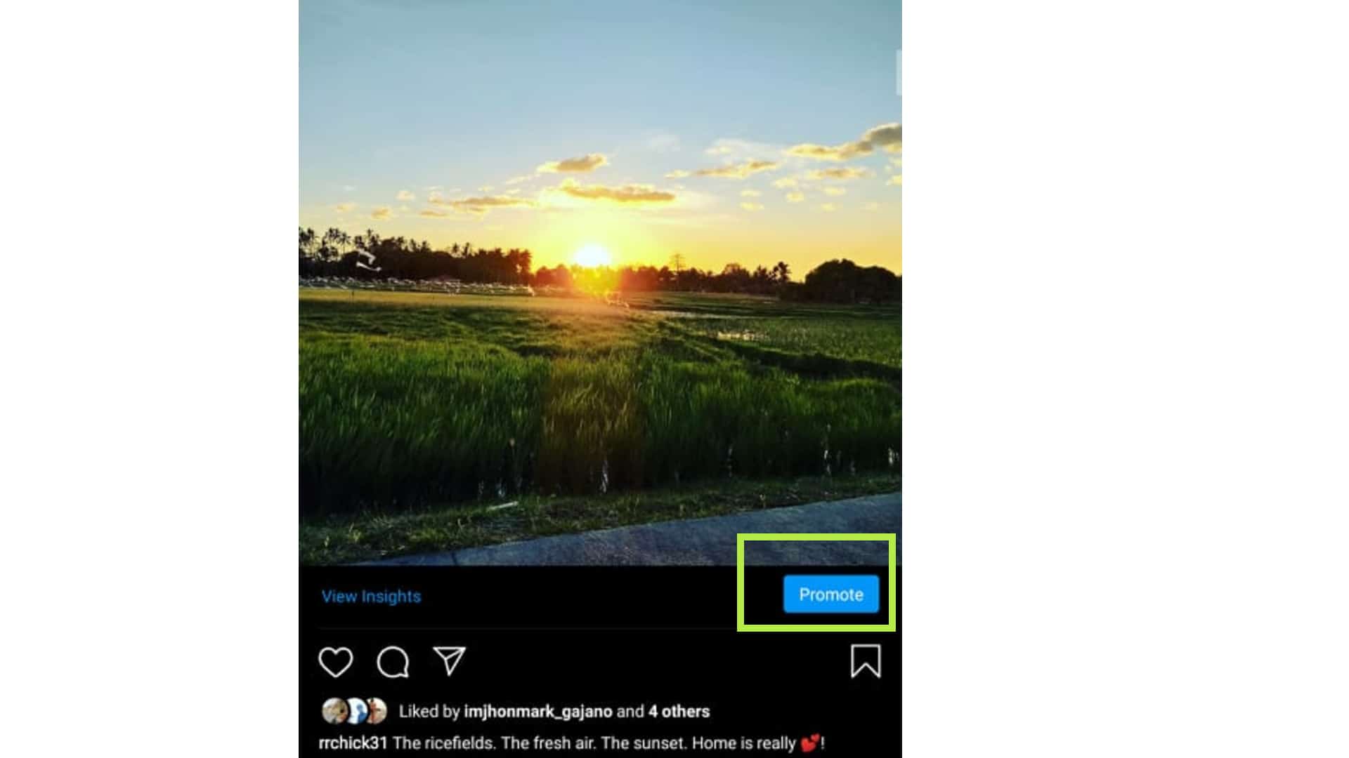 instagram promote post