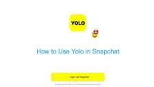 how to use yolo in snapchat