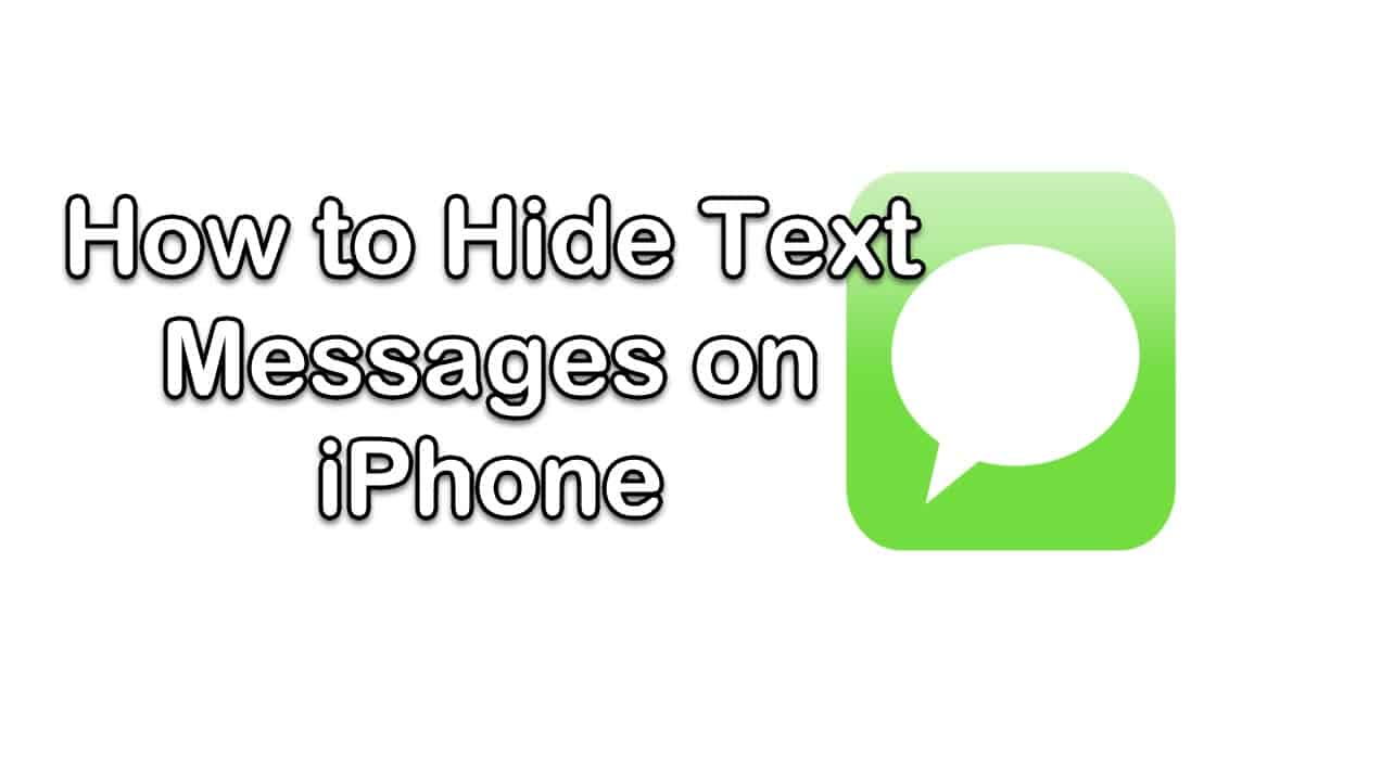 iphone setting to hide text messages