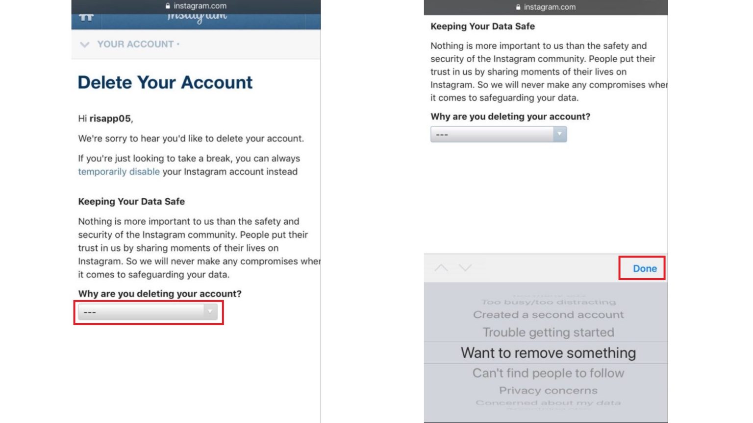 PermanentlyDeleteInstagramAccountoniPhoneguide