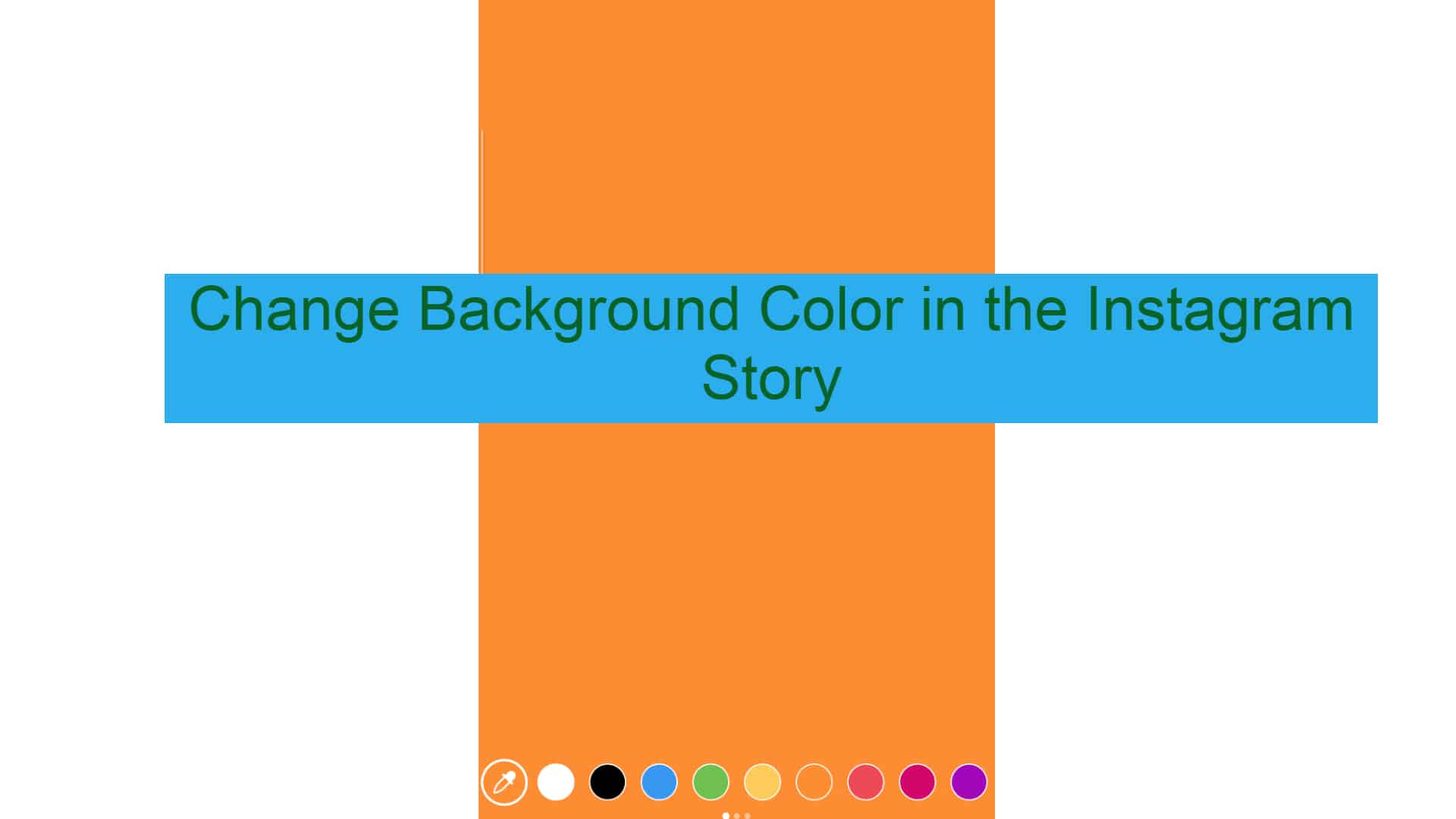 How to Change BACKGROUND COLOR in Instagram Story
