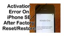 Activation Error On iPhone SE
