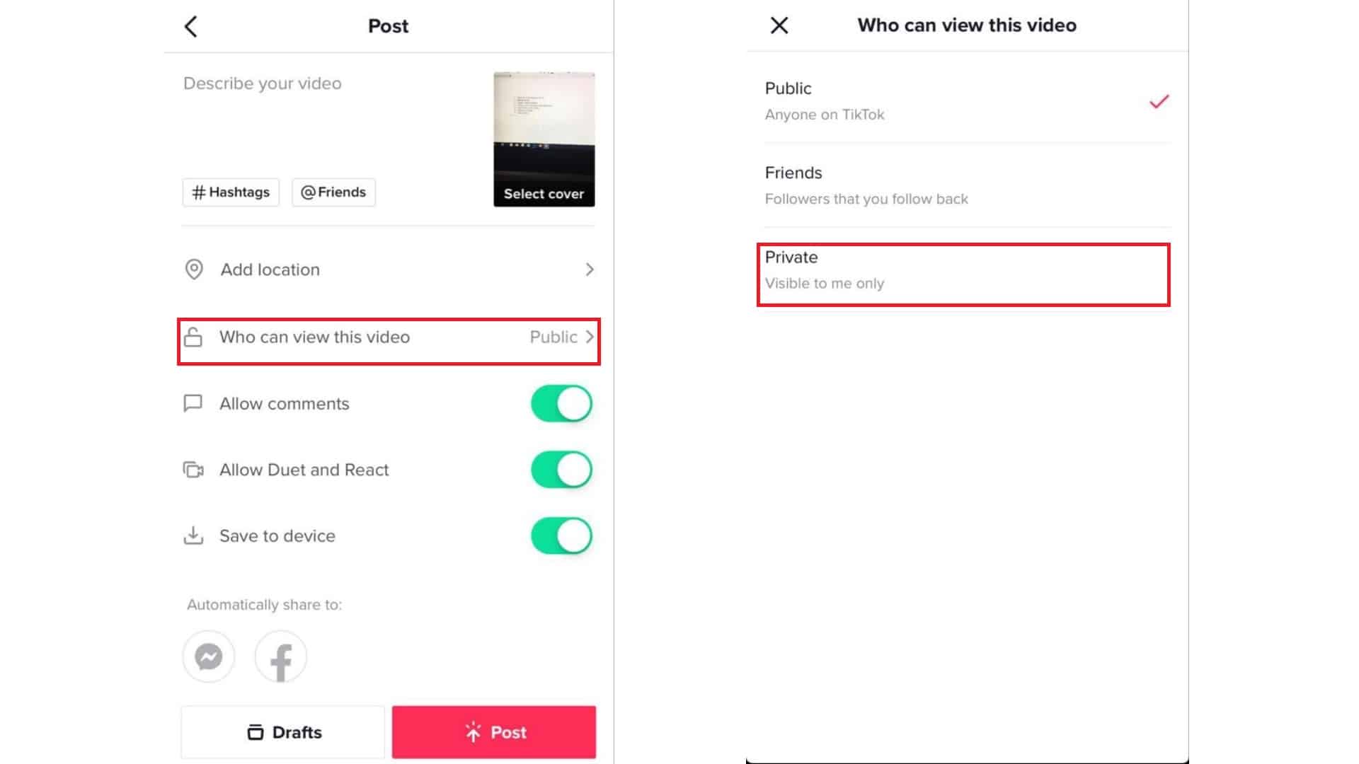 Create-a-Private-TikTok-Video-on-iPhone-2020-guide
