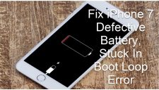 Defective Battery, Stuck In Boot Loop Error