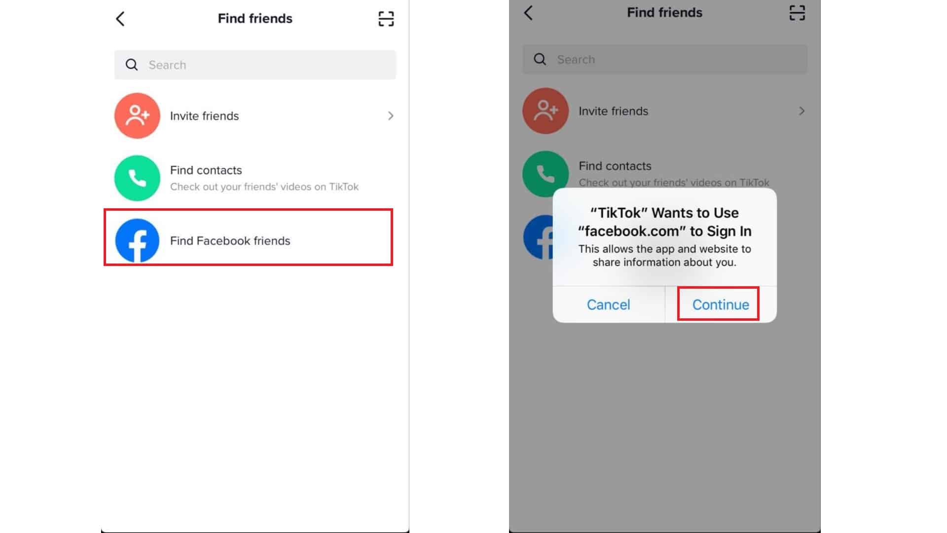 How-to-Invite-Facebook-Friends-on-iPhone-TikTok-App-2020-guide