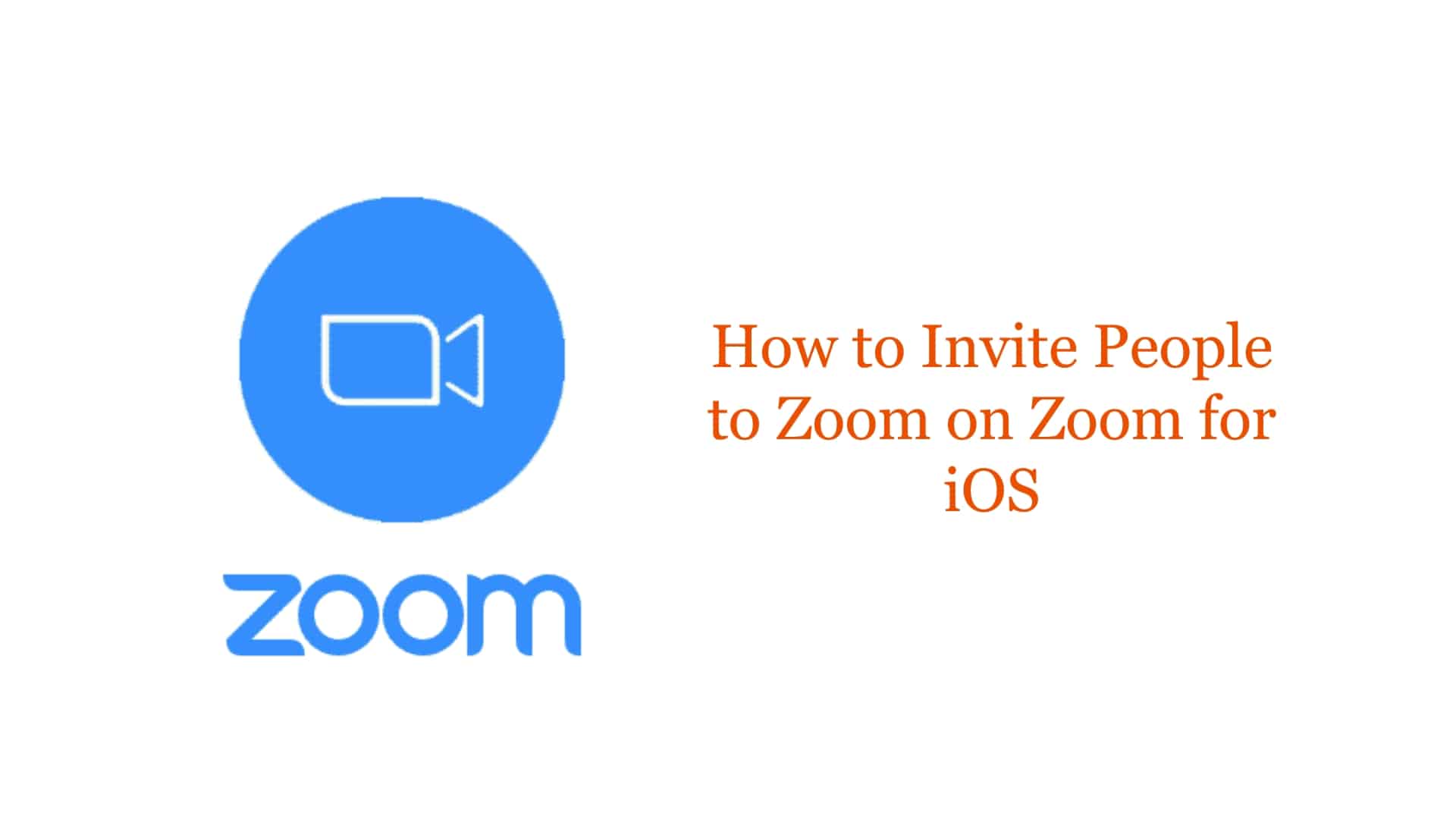 how to invite people to a zoom meeting