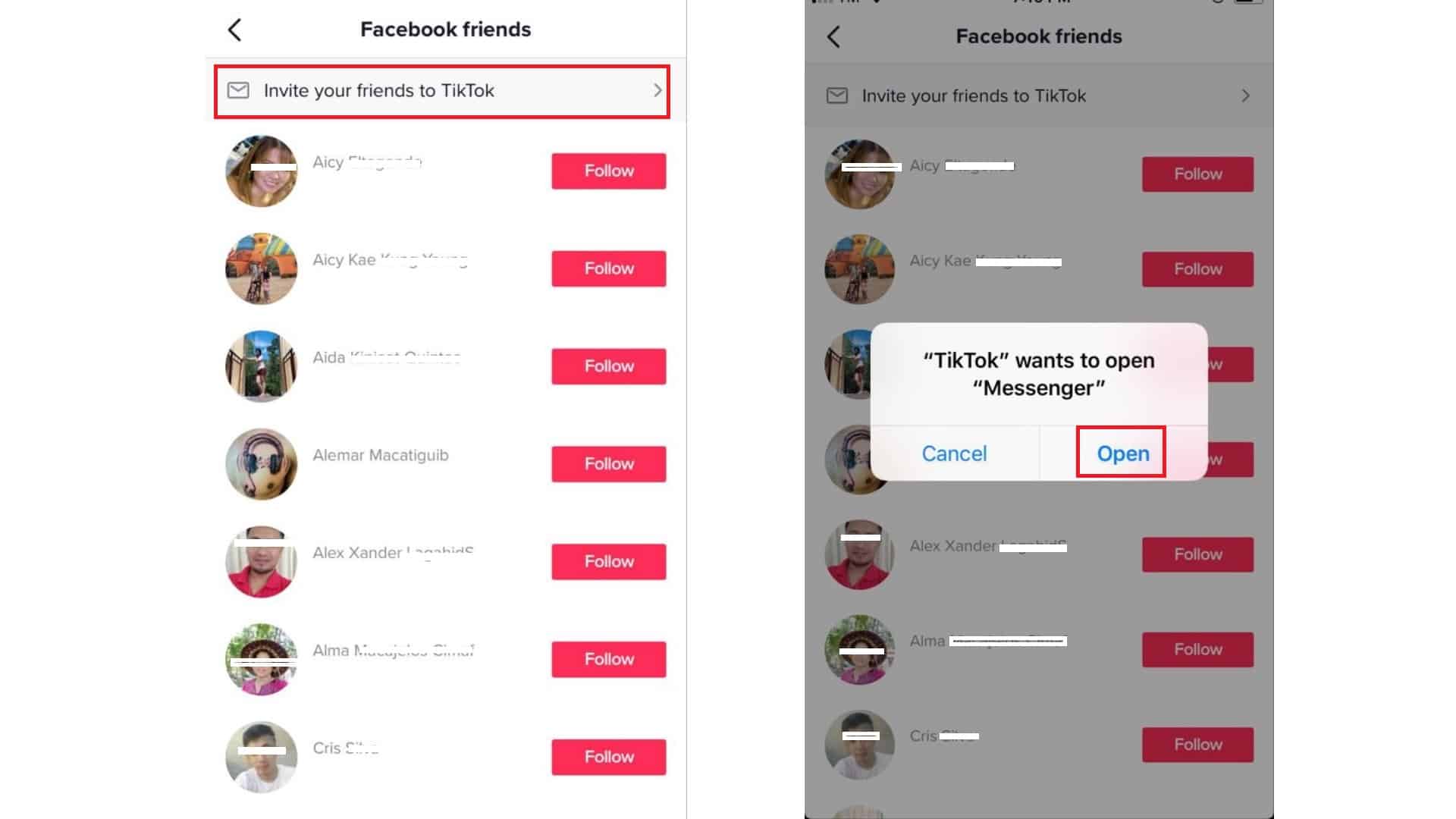Invite-Facebook-Friends-on-iPhone-TikTok-App-2020-guide