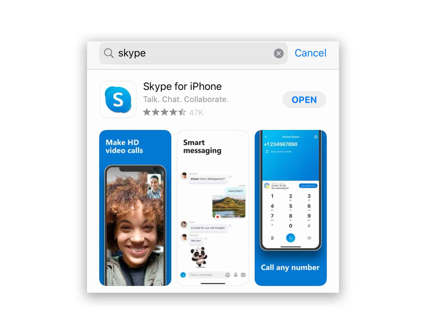 skype video call