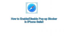 enable/disable pop-up blocker iphone safari