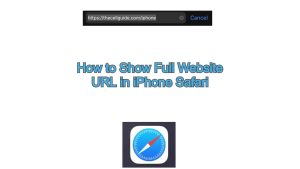 How to Show Full Website URL in iPhone Safari