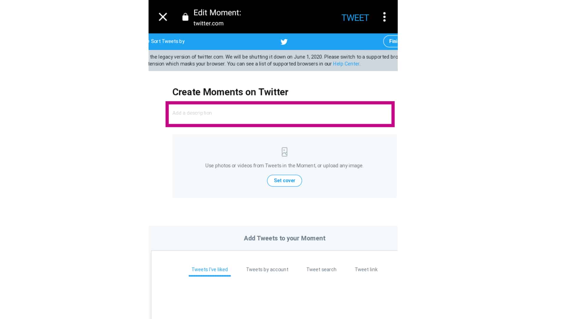 twitter moments seo course