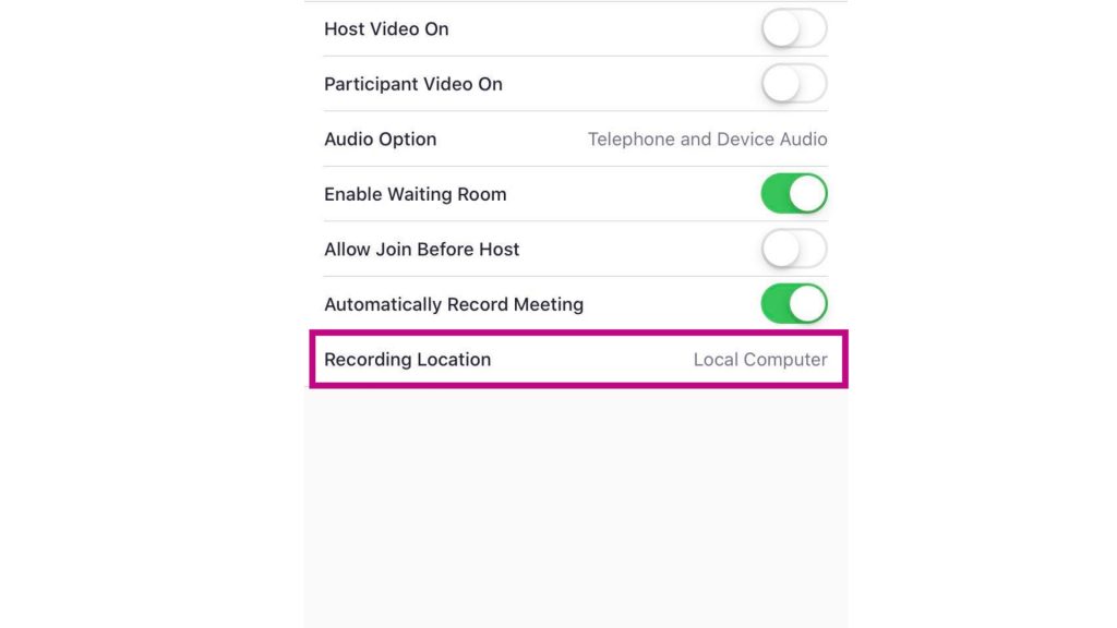 zoom meeting recording download location