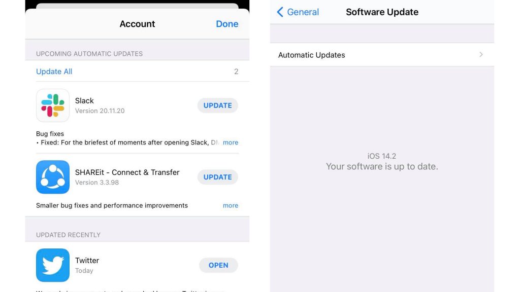 iphone 12 app and software update 2