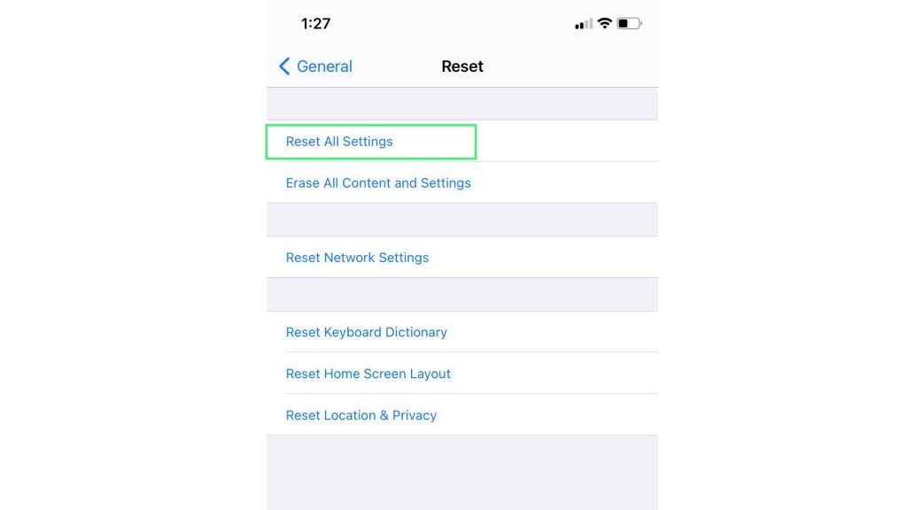 iphone 12 reset all settings 2