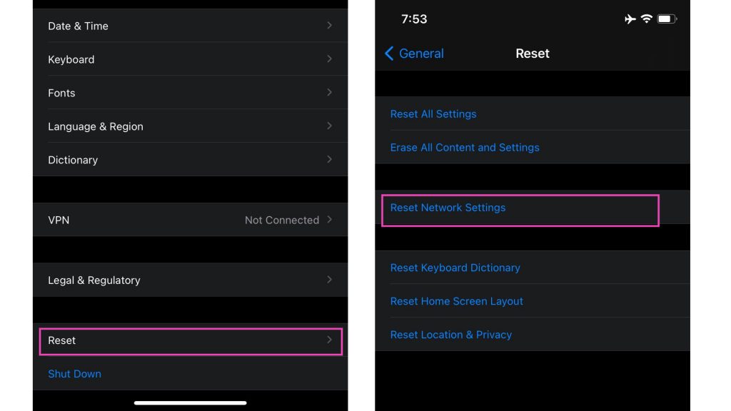 iphone 12 reset network settings 2 1