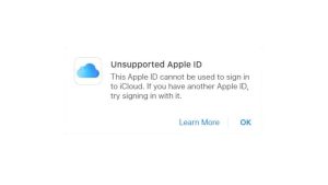 How to Fix iCloud Authentication Error, Unsupported Apple ID Error on iPhone 12