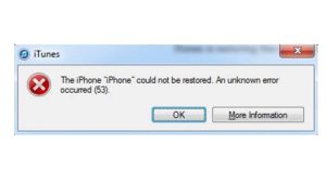 How to Fix iPhone 12 Getting iTunes Error 53