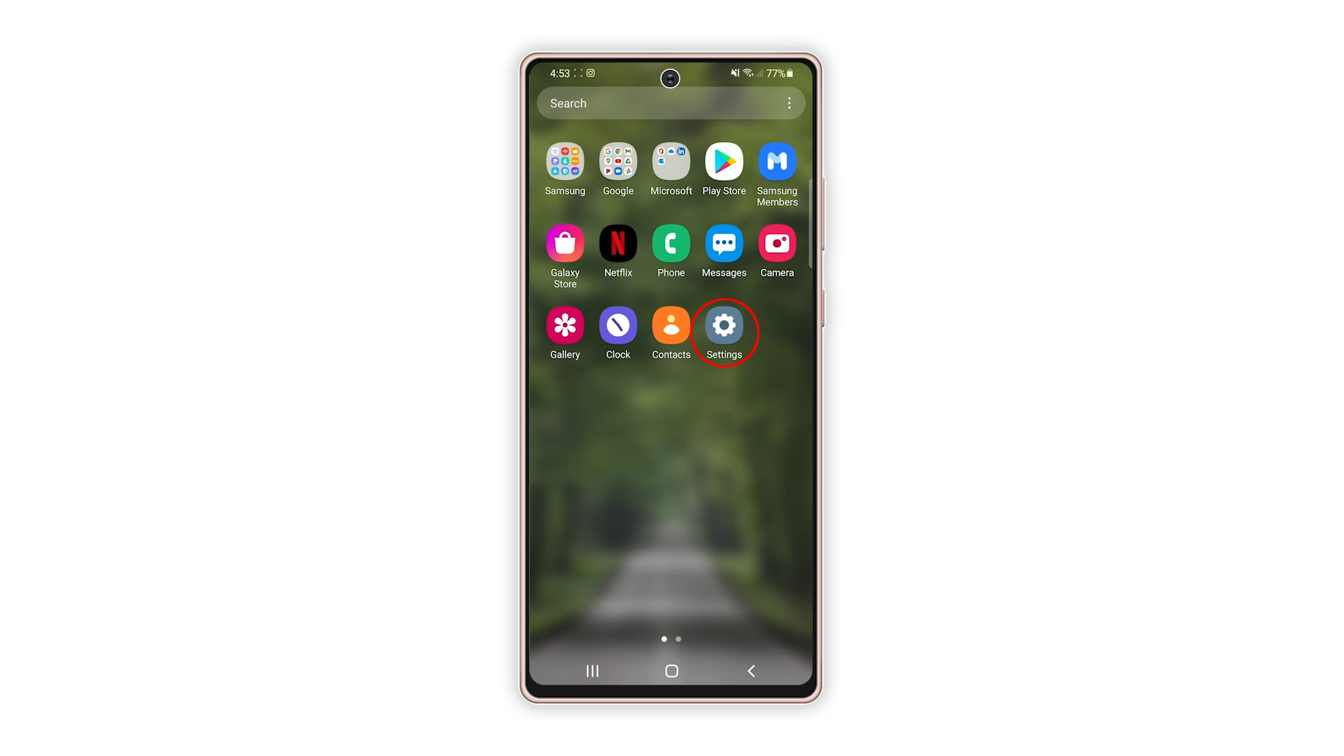 reset network settings galaxy note 20 1