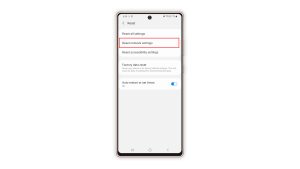 How To Reset Network Settings on Samsung Galaxy Note 20