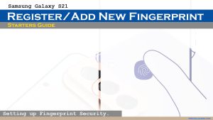 How to Register or Add Fingerprint on Samsung Galaxy S21 | Fingerprint Unlock