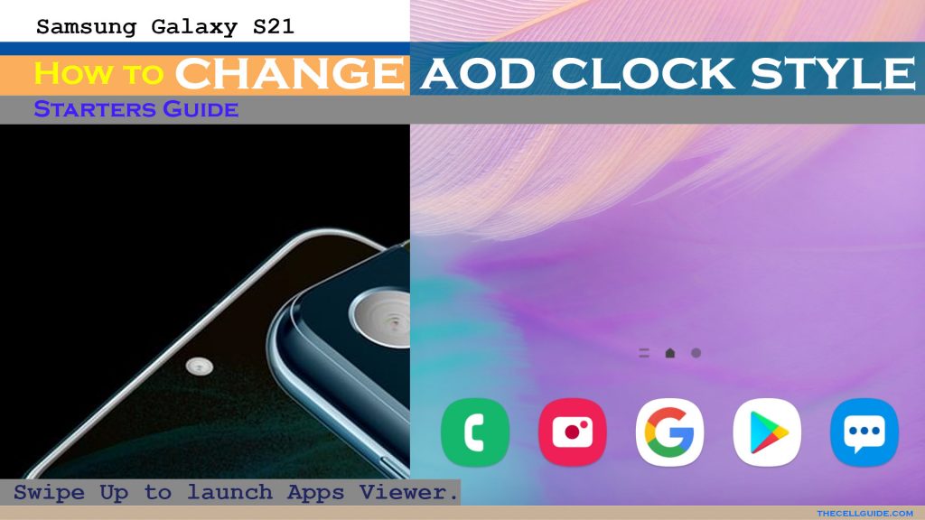 change clock style galaxy s21 custom aod appsviewer