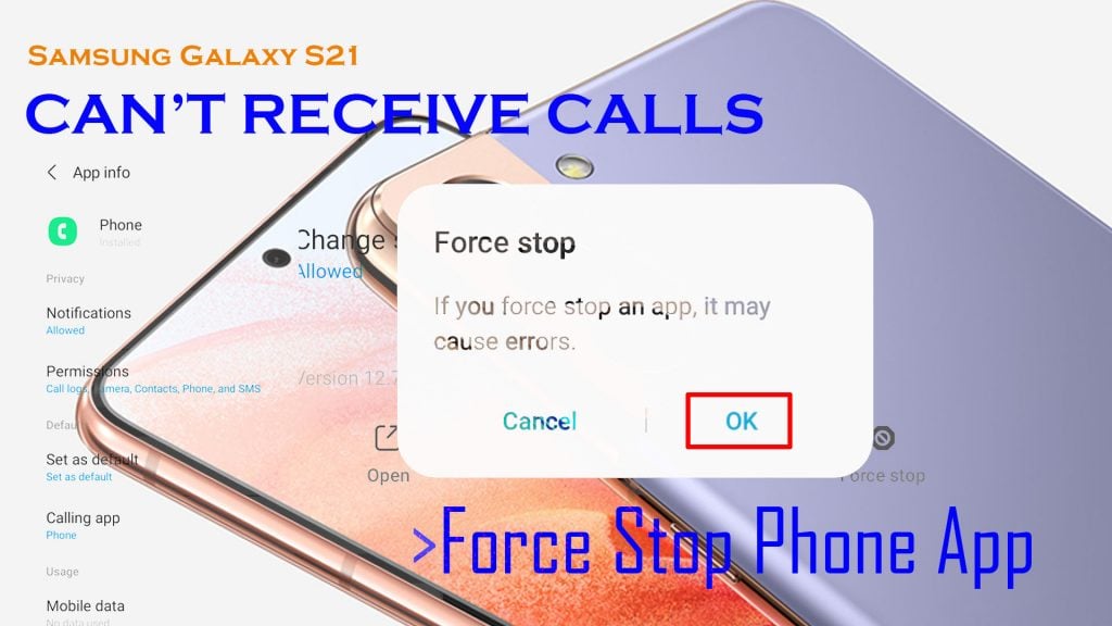 Samsung S21 not receiving calls