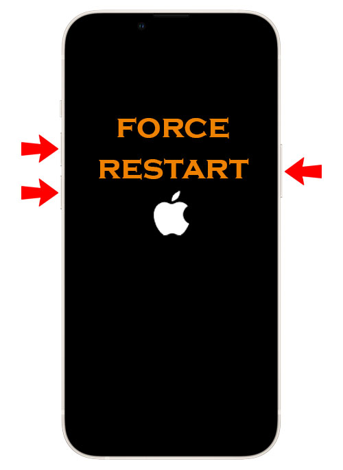 fix iphone 13 black screen of death forcerestart