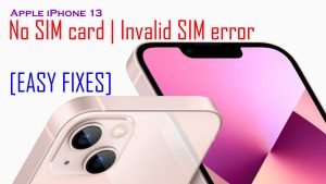 How to Fix No SIM Card or Invalid SIM Error on iPhone 13 | iOS 15
