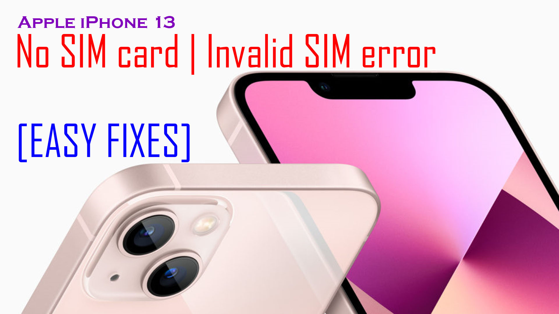 how to fix no sim card iphone