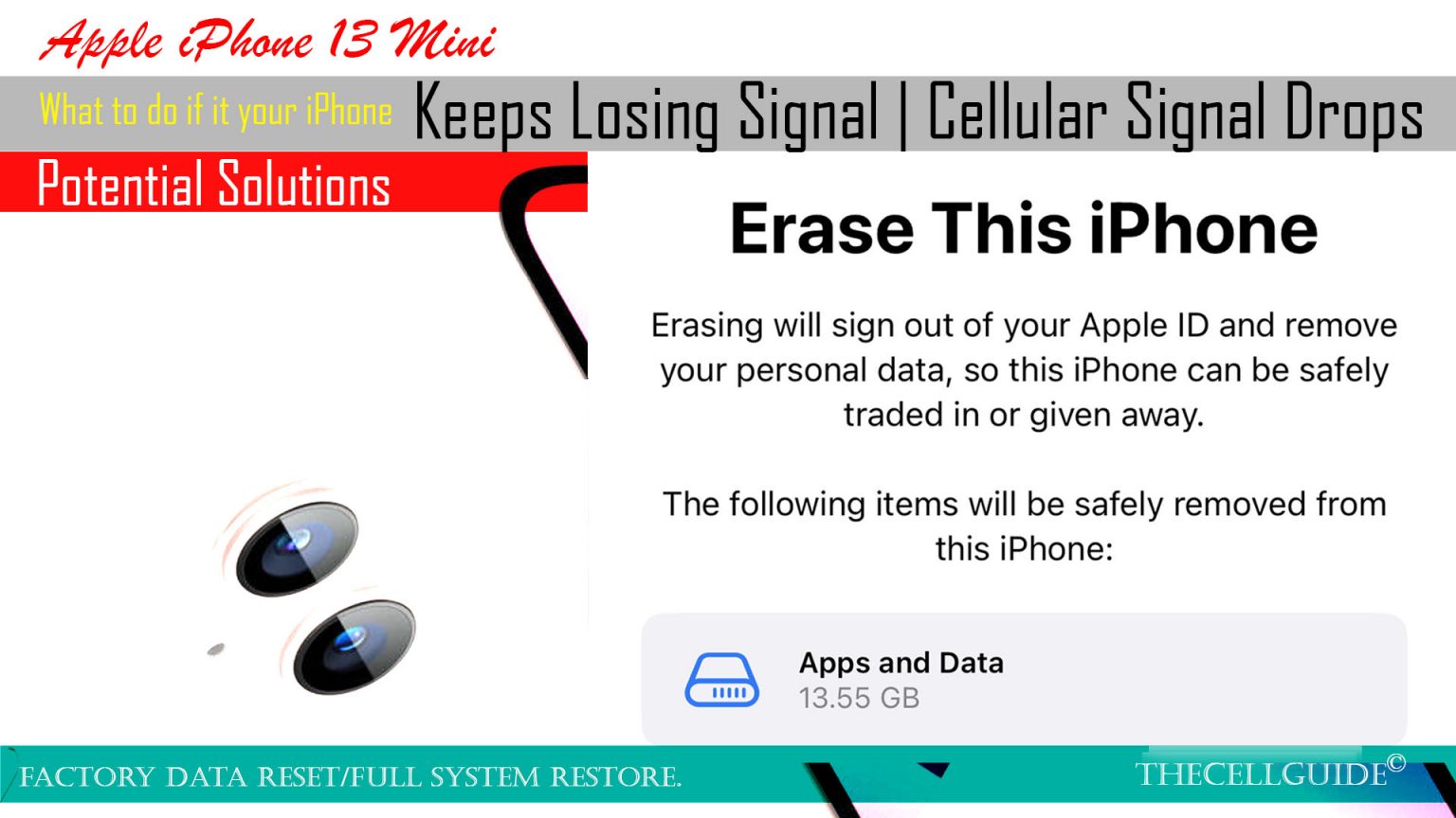 What to Do If Apple iPhone 13 Mini Keeps Losing Signal | Cellular Network