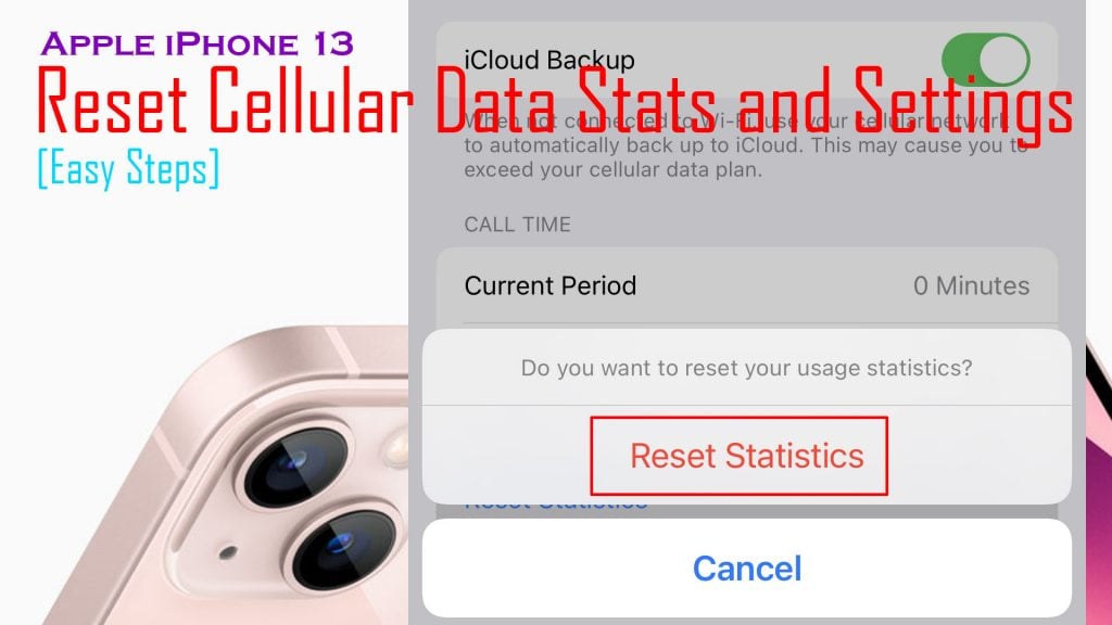 iphone13 reset cellular data stats confirm