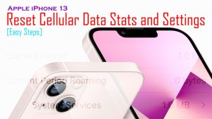 Apple iPhone 13: Reset Cellular Data Statistics and Settings | Easy Steps