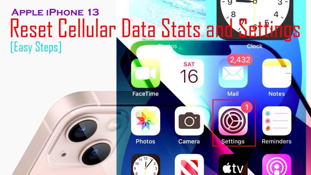 iphone13 reset cellular data stats settings