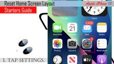 reset home screen layout iphone13 settings