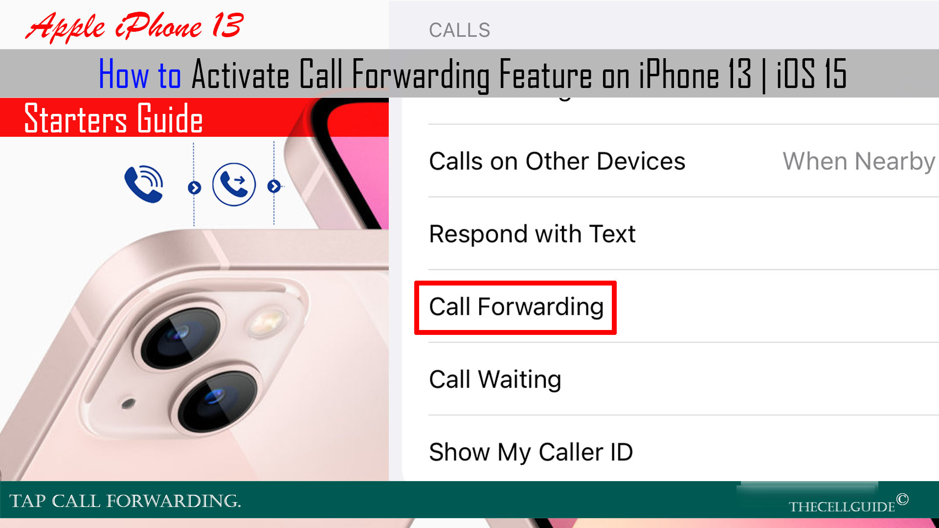 how to activate call forwarding on iphone 15