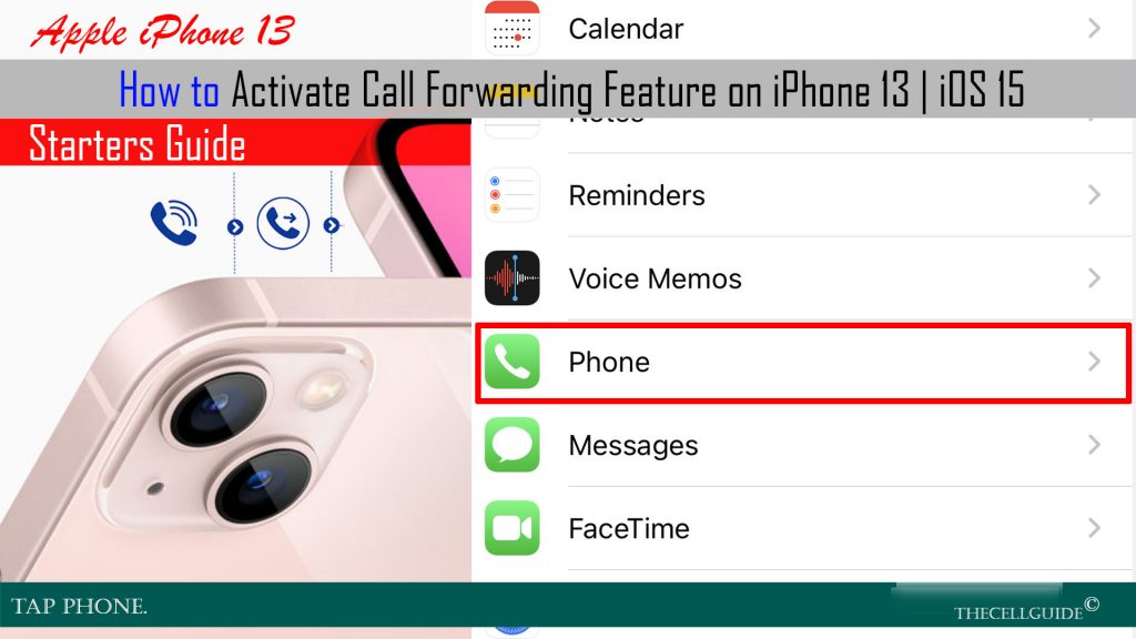 activate call forwarding iphone 13 phone