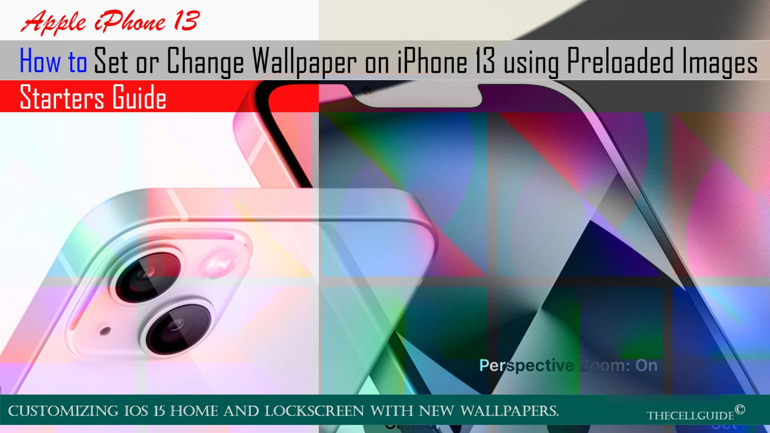 How to Set or Change Wallpaper on iPhone 13 | Customize iOS 15 Home Screen