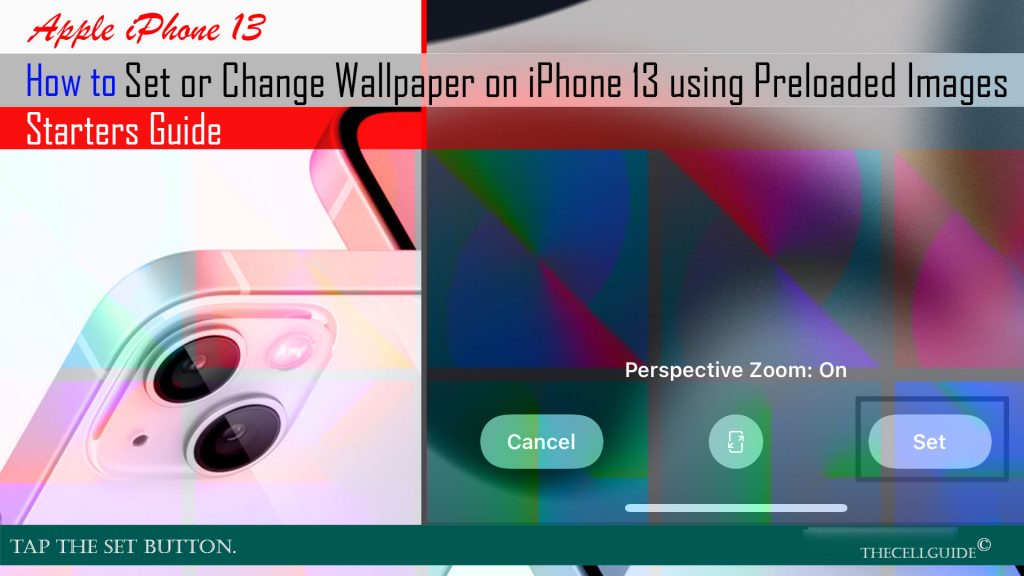 change wallpaper iphone13 set