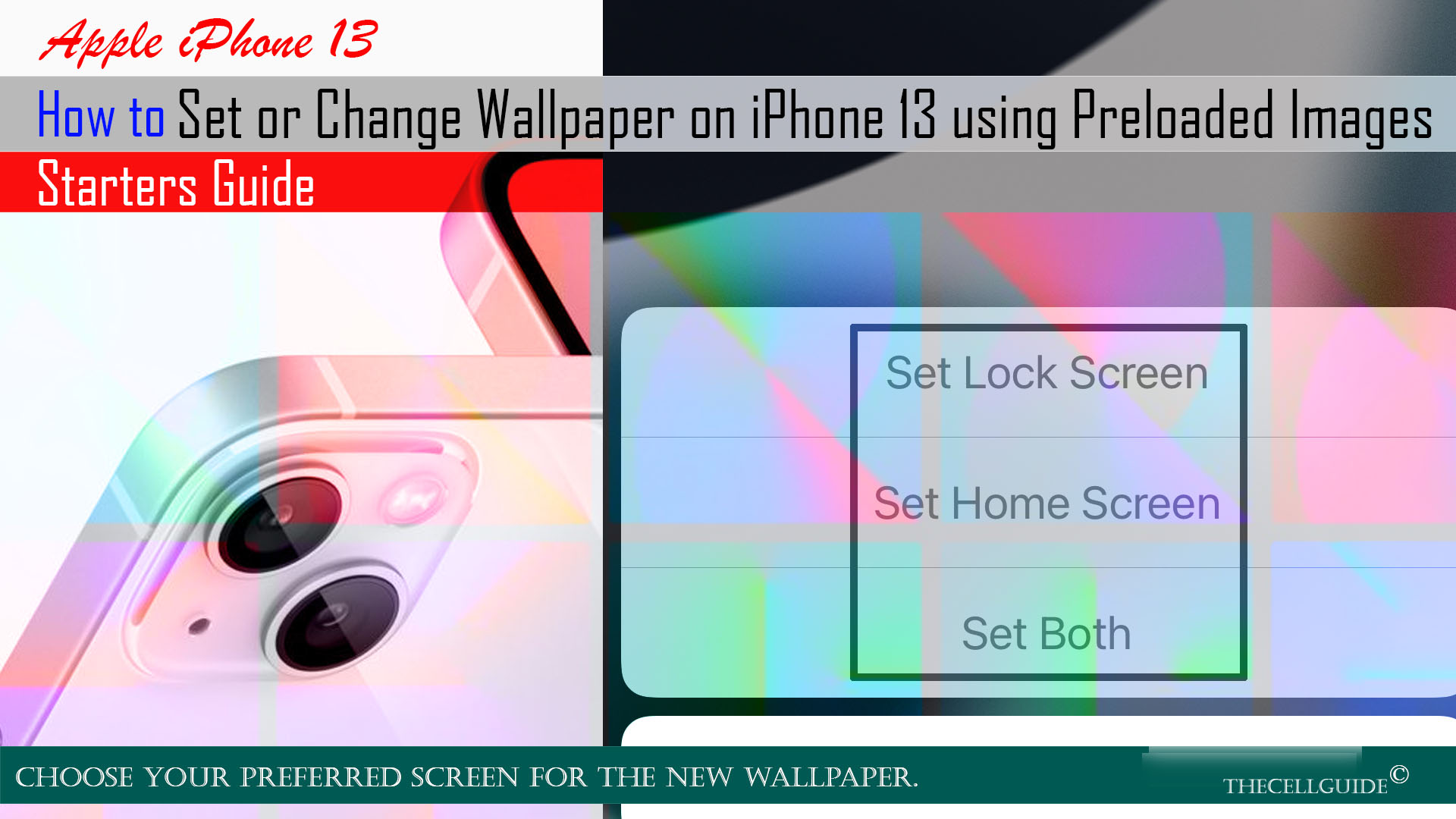 How to Set or Change Wallpaper on iPhone 13 | Customize iOS 15 Home Screen