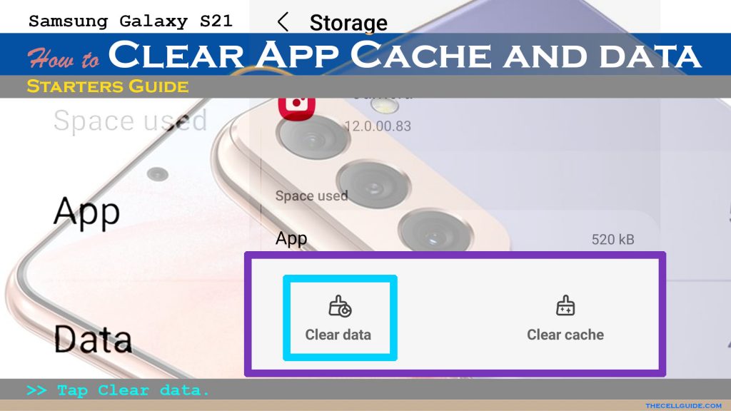 How to Clear App Cache and Data on Samsung Galaxy S21 | Android 12