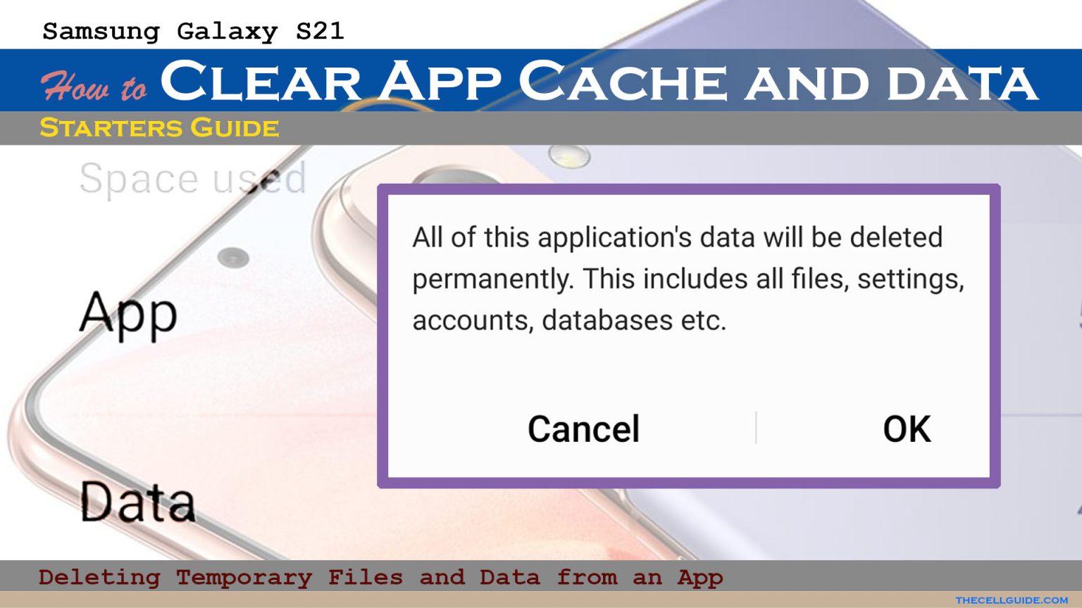 How to Clear App Cache and Data on Samsung Galaxy S21 | Android 12