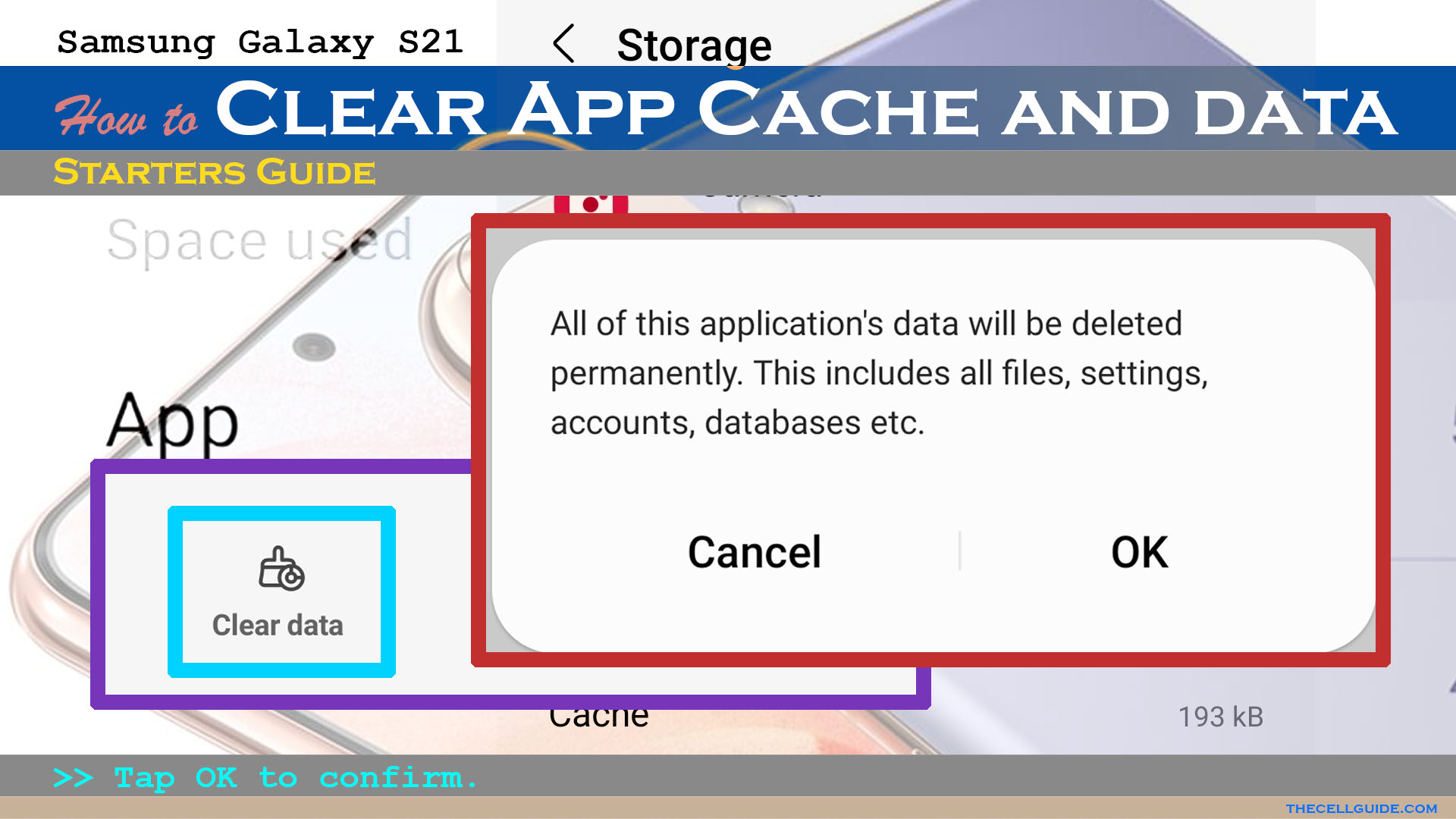 How to Clear App Cache and Data on Samsung Galaxy S21 | Android 12