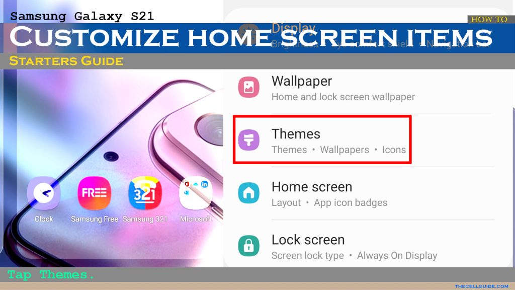 customize galaxys21 homescreen themes2