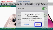 delete saved wifi network iphone13 confirm