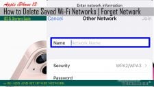 delete saved wifi network iphone13 readdsetup